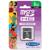 Integral 8GB microSD + SD Adapter (INMSDH8G4V2)